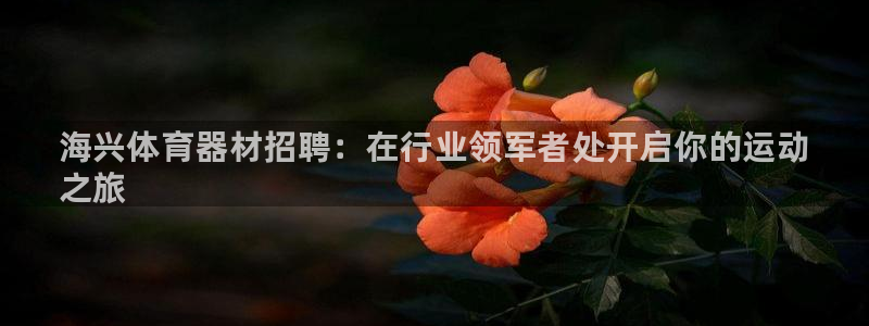 耀世平台代理注册登录失败:海兴体育器材招聘:在行业领军者处开